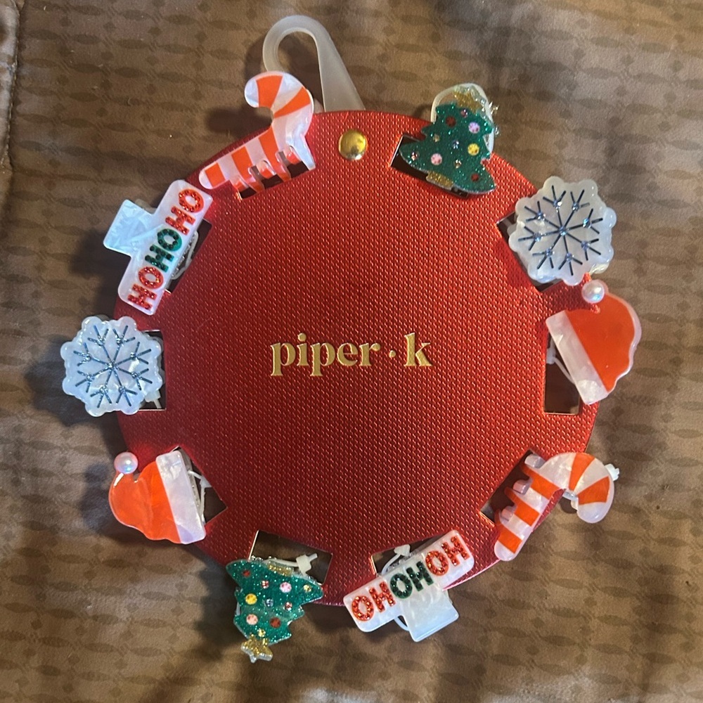 Piper K Christmas Hair Clip Set